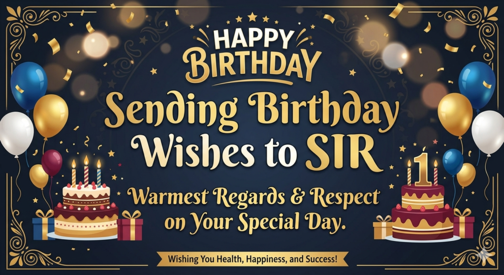 Birthday Wishes for Sir